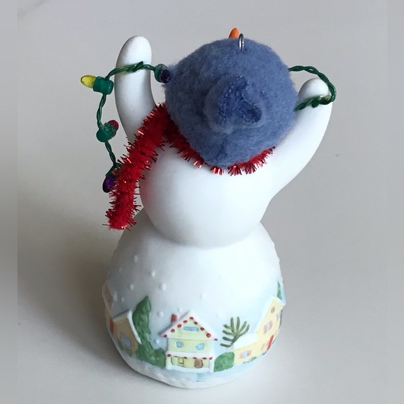 Hallmark Keepsake Louie D Lightly Snowtop Lodge Snowman Ornament 2008 - Picture 5 of 6